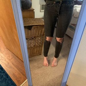 Distressed H&M Vintage Ankle Jeans